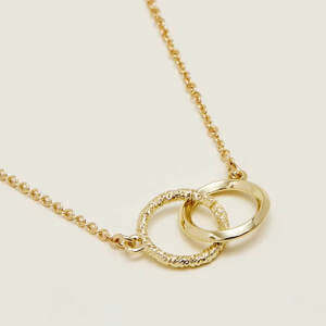 Phase Eight Gold Circle Necklace
